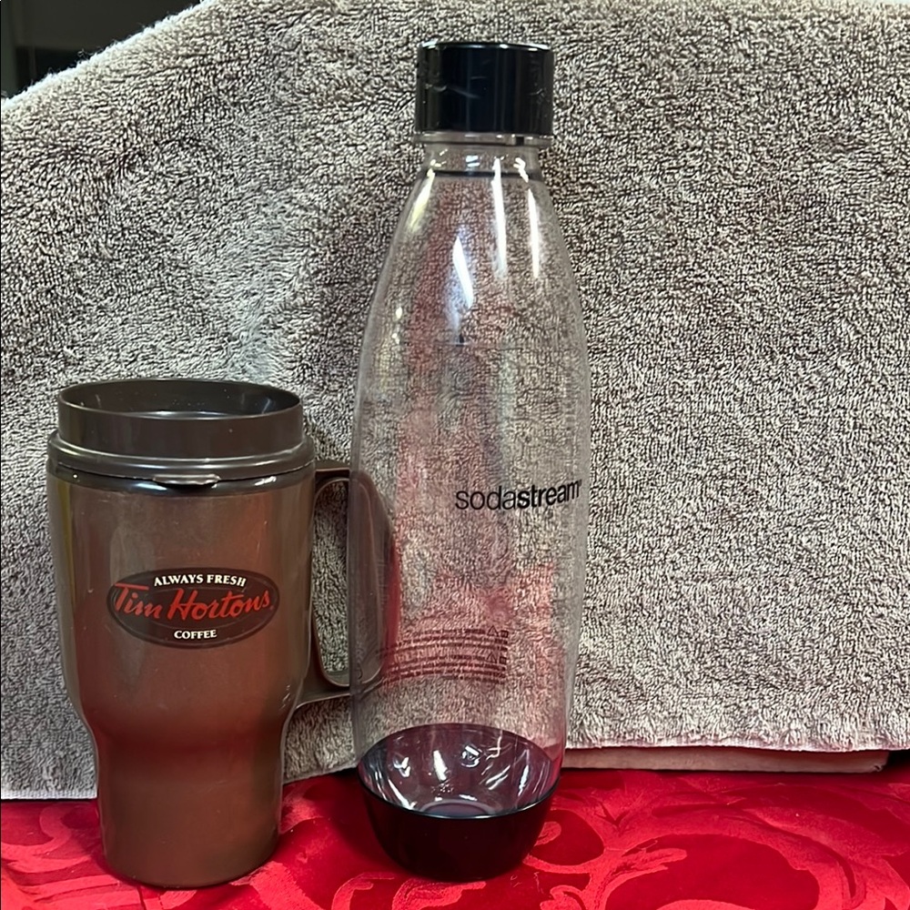 Clear Bottle with Black Cap